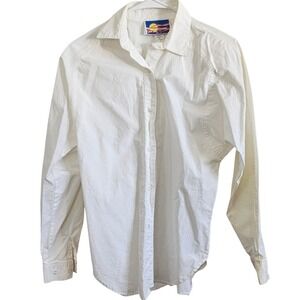 Cricket by the Creek Womens Long Sleeve Button Down Shirt Small Cotton Blouse